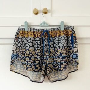 Clover Canyon Colorful Animal Print Shorts Size Medium